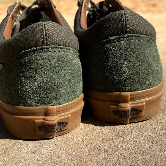 Vans old skool classic green shoes size 9.5 - Picture 3 of 7